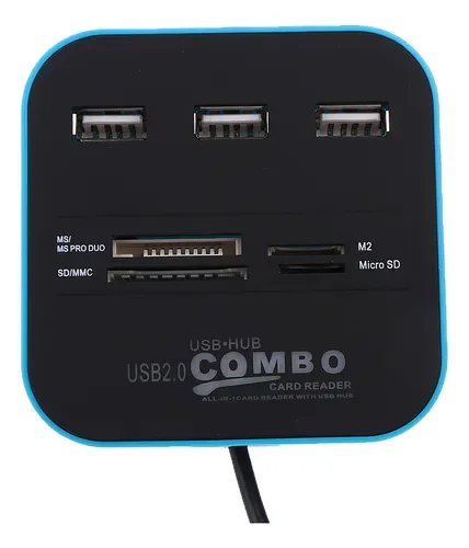 HUB UNITEC 2.0 + CARD READER